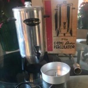 Vintage working coffee pot with original box